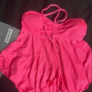 Hot Pink Bikini Tankini